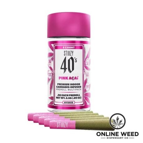 Stiiizy 40’s 2.5g Infused Pre-Rolls – Pink Acai