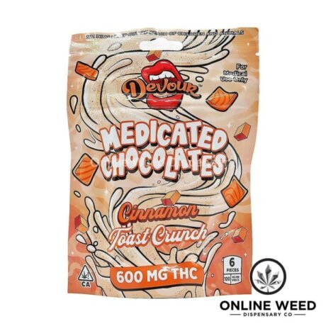 Devour 600mg THC Medicated Chocolates – Cinnamon Toast