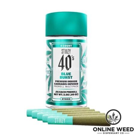 Stiiizy 40’s 2.5g Infused Pre-Rolls – Blue Burst