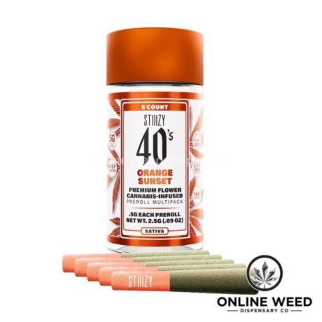 Stiiizy 40’s 2.5g Infused Pre-Rolls – Orange Sunset