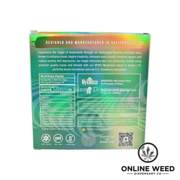 Mykodose 6g Magic Mushroom Chocolate – Macchiato Latte - Image 3
