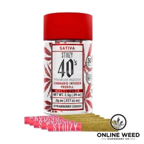 Stiiizy 40’s 2.5g Infused Pre-Rolls – Strawberry Cough