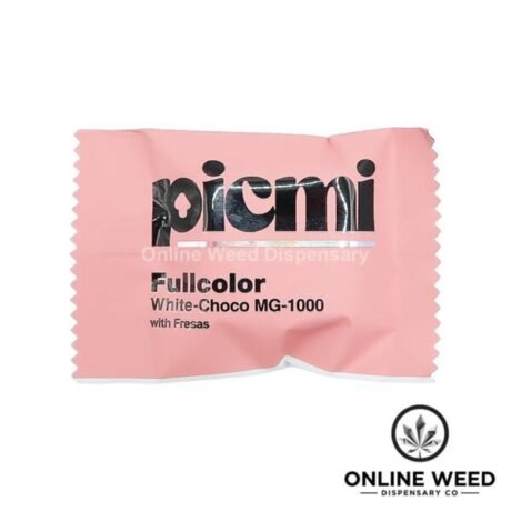 Picmi 1000mg Mushroom Chocolate- White Chocolate + Strawberry