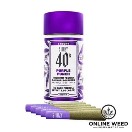 Stiiizy 40’s 2.5g Infused Pre-Rolls – Purple Punch