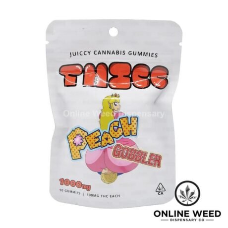 Thicc 1000mg THC Gummies – Peach Gobbler