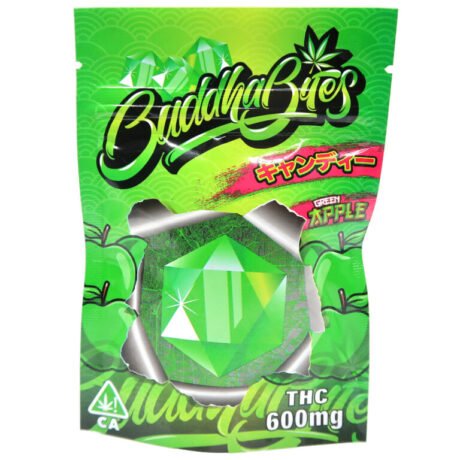 Buddha Bites THC Infused Gummies 600mg – Green Apple