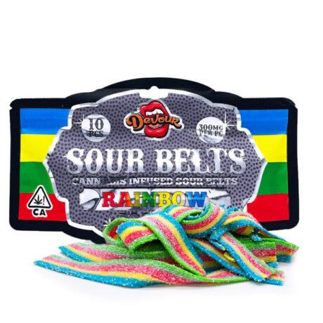 Devour Sour Belts – Rainbow 3000mg