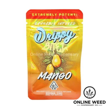 Drippy Bitez 200mg Rosin Infused Gummies – Mango