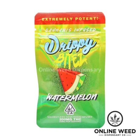 Drippy Bitez 200mg Rosin Infused Gummies – Watermelon