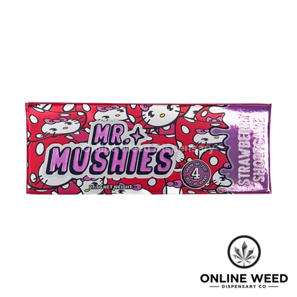 Mr Mushies 4000mg Magic Mushroom Chocolate Bar – Strawberry Shortcake
