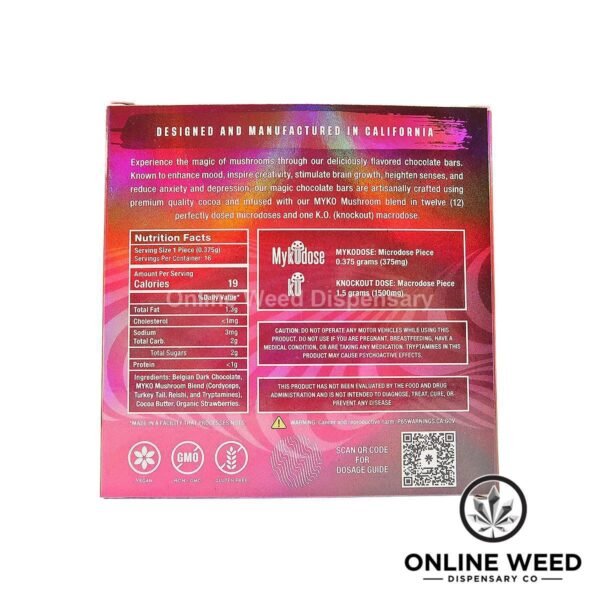 Mykodose 6g Magic Mushroom Chocolate – Strawberry Fields - Image 3